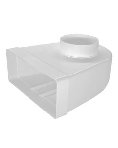 220x90mm - Ø100mm muovinen polvi
