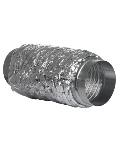 D100 50mm L1,2 Paloeriste taipuisa äänenvaimennin ALU