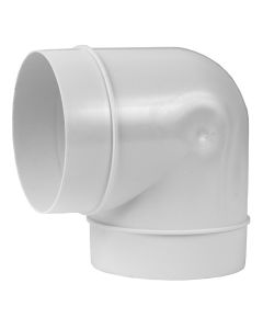D100mm - 90° Ilmanvaihtokanavan käyrä muovinen