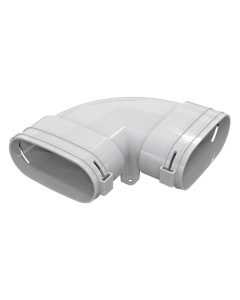 Vaakasuora kyynärpää litteälle putkelle 117×52mm