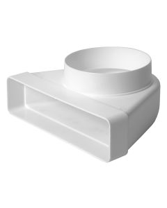 220x55mm - 100mm Ilmanvaihtokanavan käyrä muovinen