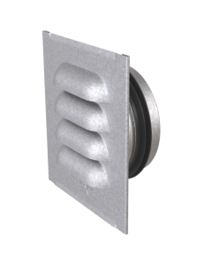 D100 metallinen ulkosäleikkö holkilla