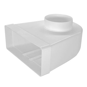 220x90mm - Ø100mm muovinen polvi