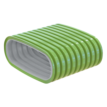 Taipuisa tuuletusputki 117x52mm (50m)
