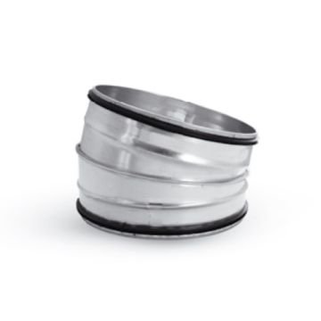 100mm Ilmanvaihtokanavan käyrä 15°